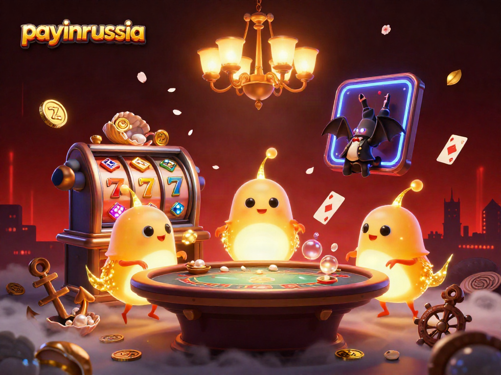 Effectuez vos paiements facilement avec payinrussia grâce à une illustration captivante de notre casino moderne.