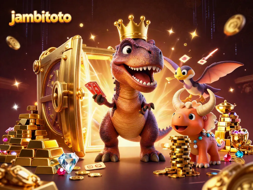 Engage with jambitoto's ultimate gaming experience featuring vibrant casino elements and dynamic characters.